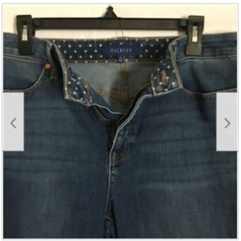 Talbots Capri Crop Pants Blue Denim Pockets‎ - Picture 4 of 8